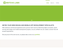 Tablet Screenshot of matchalabs.com